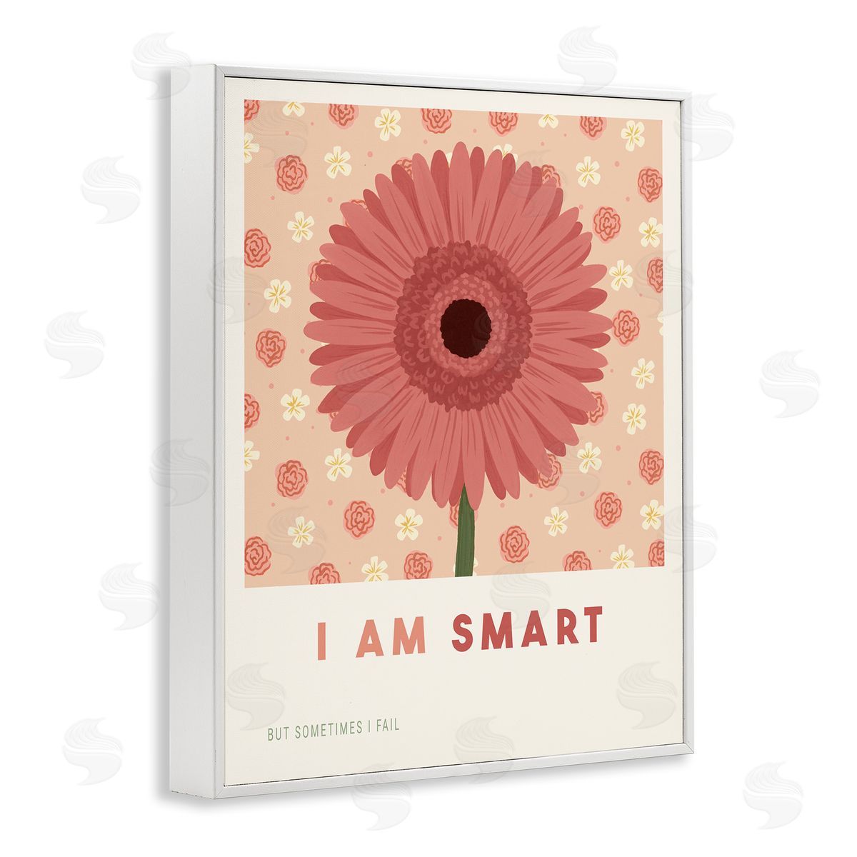 Courtney Haley Gerber Daisy I Am Smart Canvas Wall Art Print