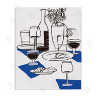 Hannah Beisang | Wine & Bread Table Setting