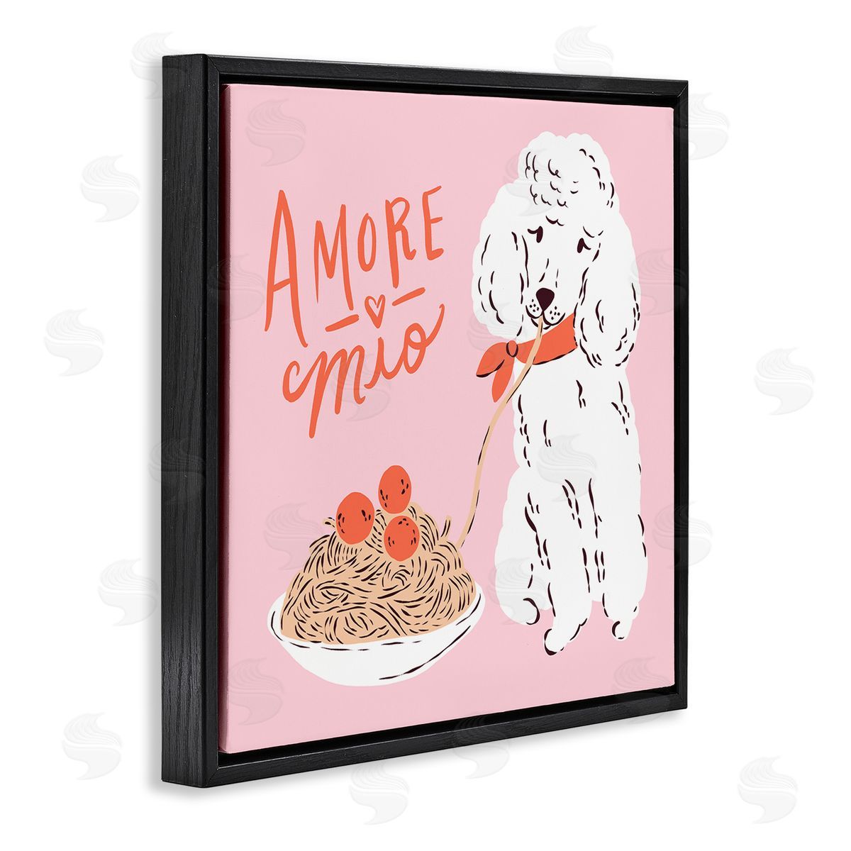 Krissy Mast Amore Mio Pasta Poodle Canvas Wall Art Print