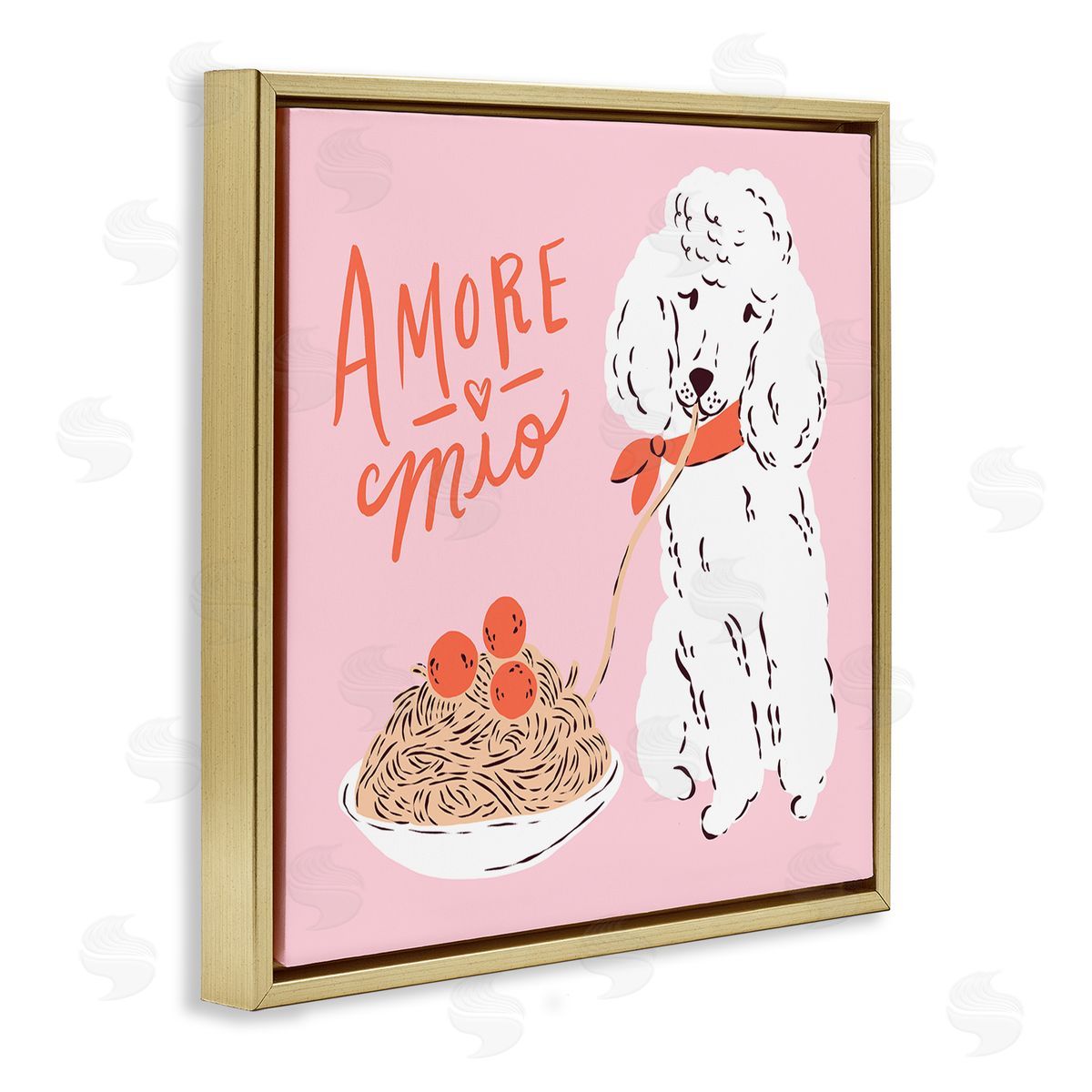 Krissy Mast Amore Mio Pasta Poodle Canvas Wall Art Print