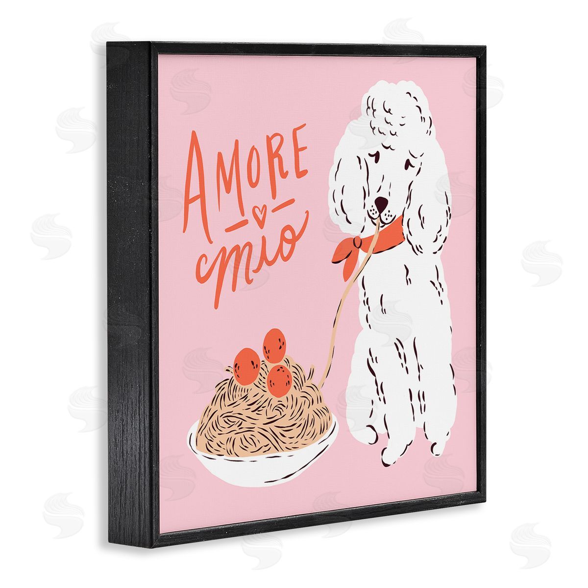 Krissy Mast Amore Mio Pasta Poodle Canvas Wall Art Print