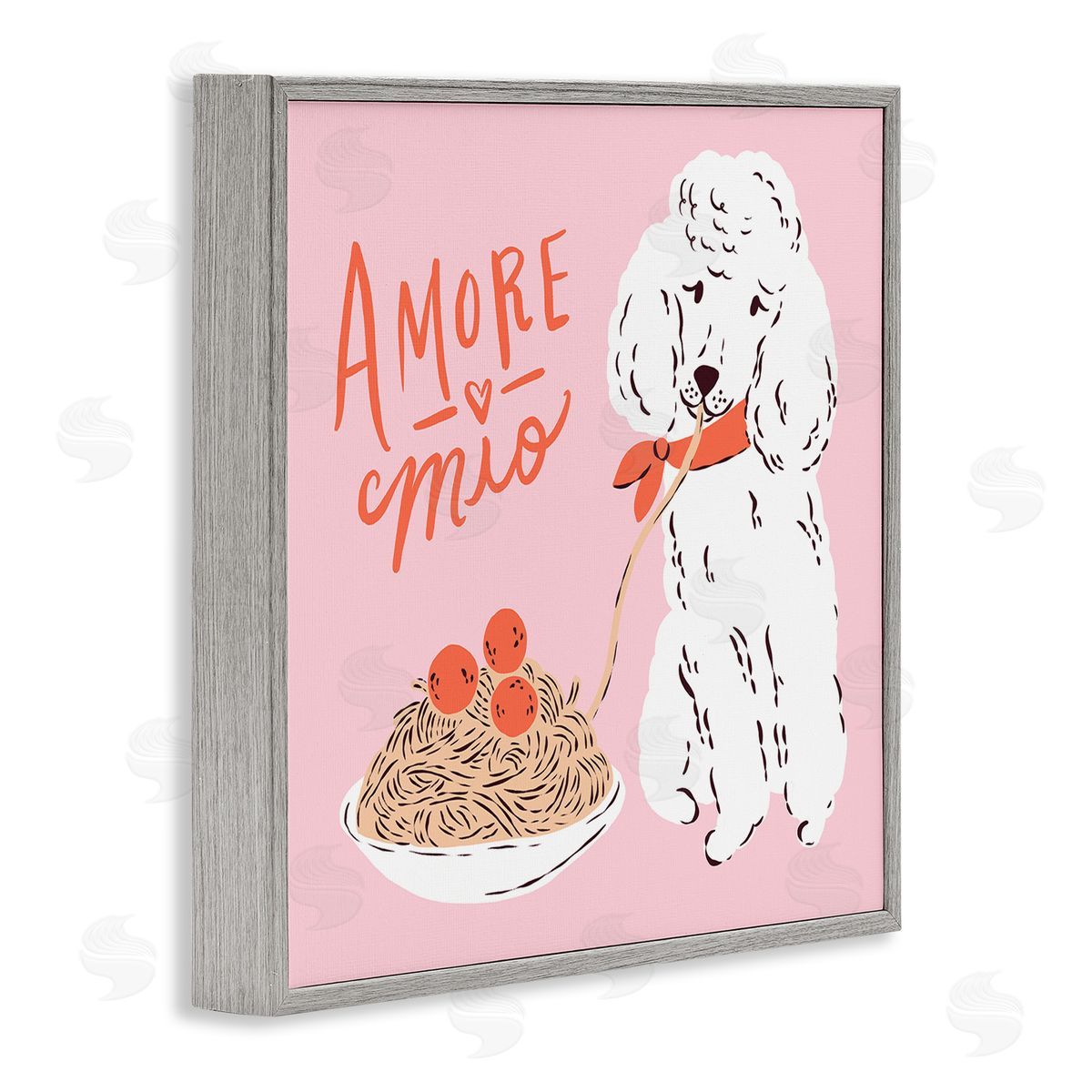 Krissy Mast Amore Mio Pasta Poodle Canvas Wall Art Print
