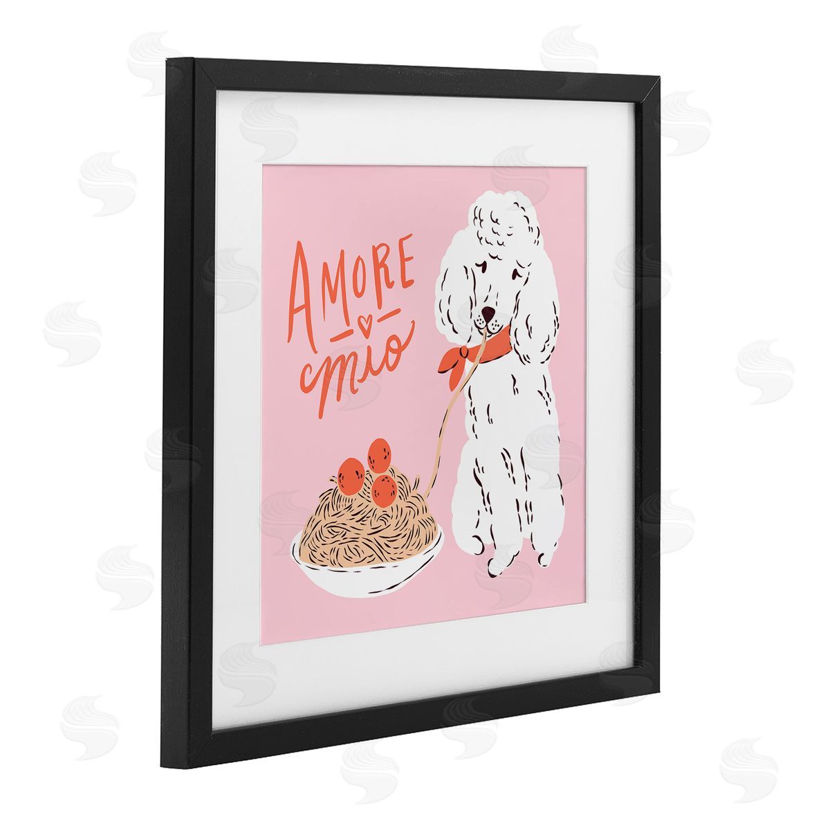 Krissy Mast Amore Mio Pasta Poodle Canvas Wall Art Print