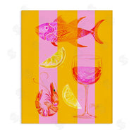 EttaVee | Summer Seafood on Stripes