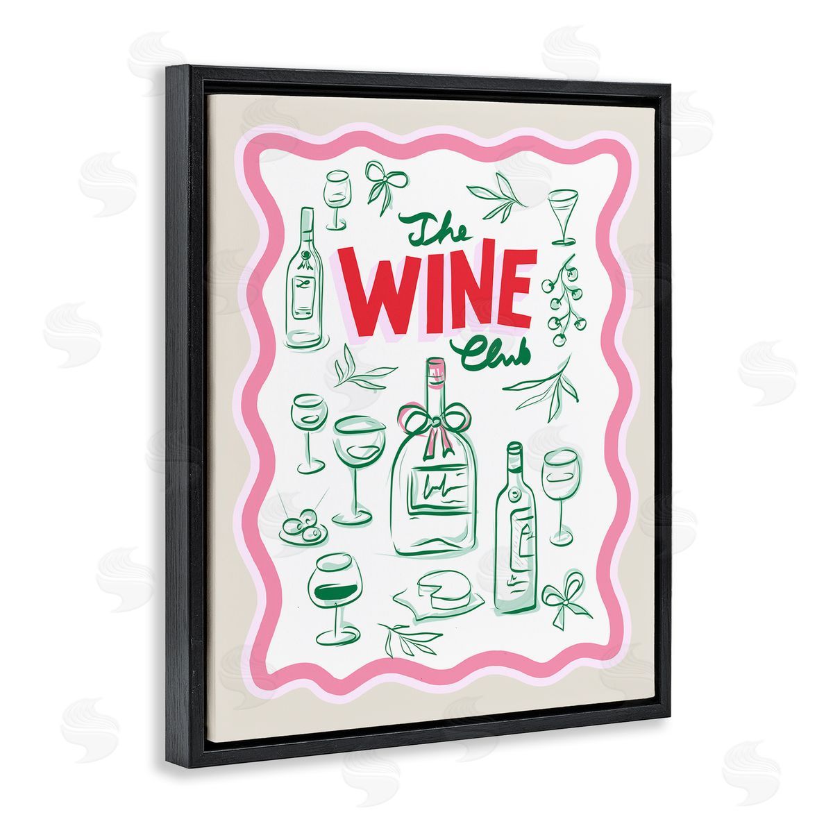 Dominique Vari Wine Club Minimal Glam Canvas Wall Art Print