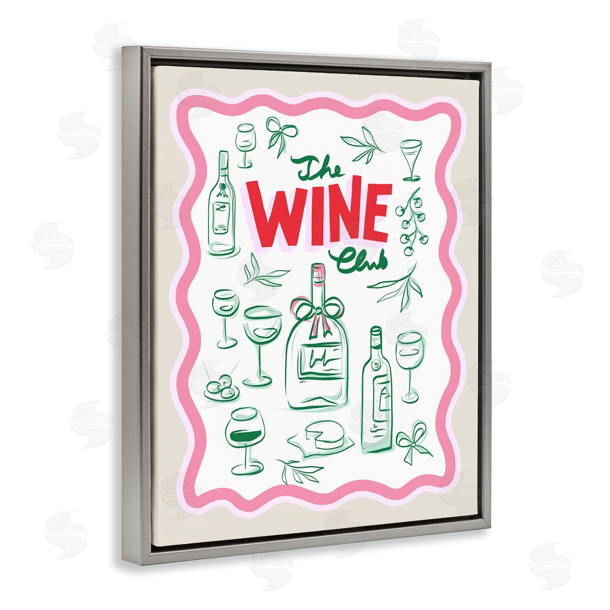 Dominique Vari Wine Club Minimal Glam Canvas Wall Art Print
