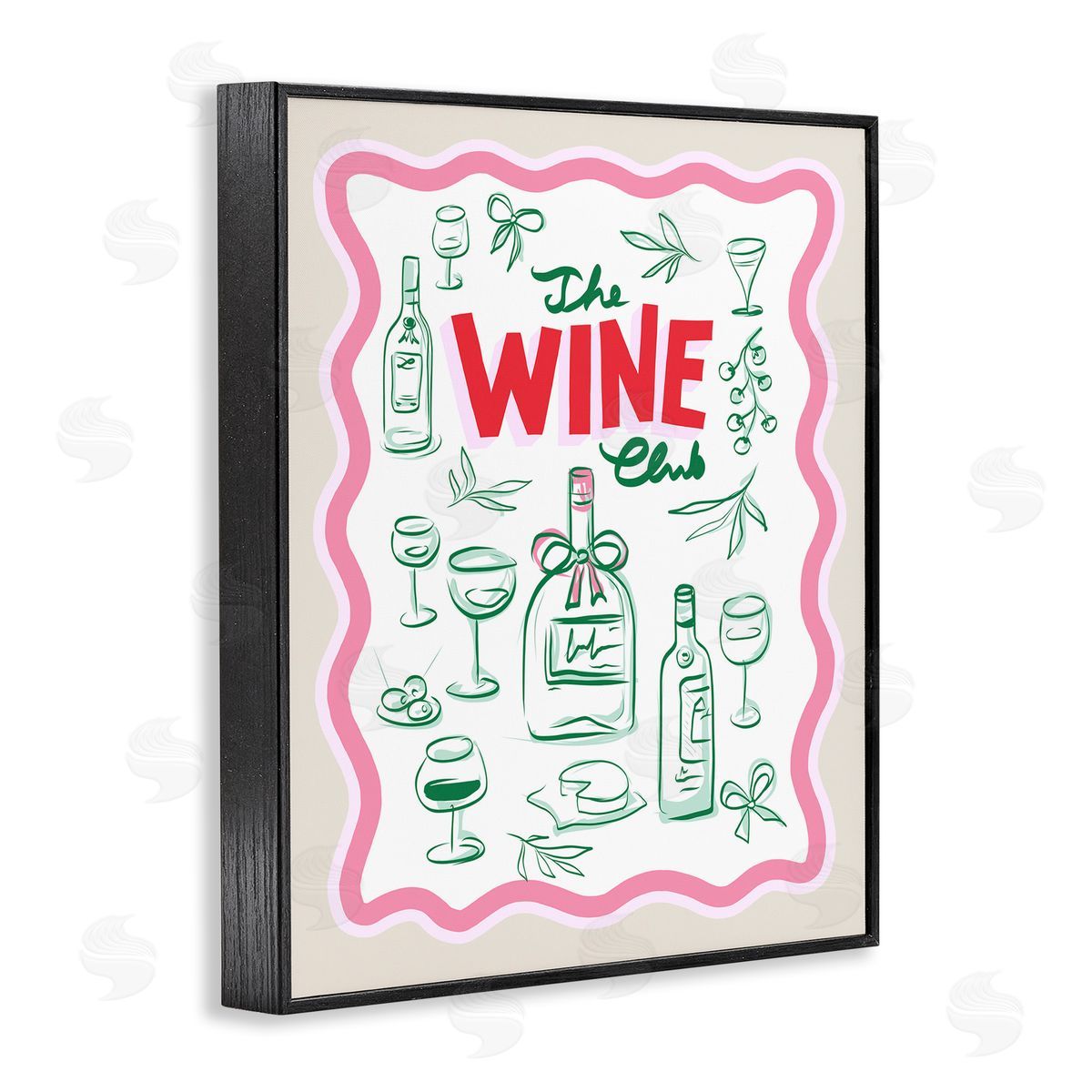 Dominique Vari Wine Club Minimal Glam Canvas Wall Art Print