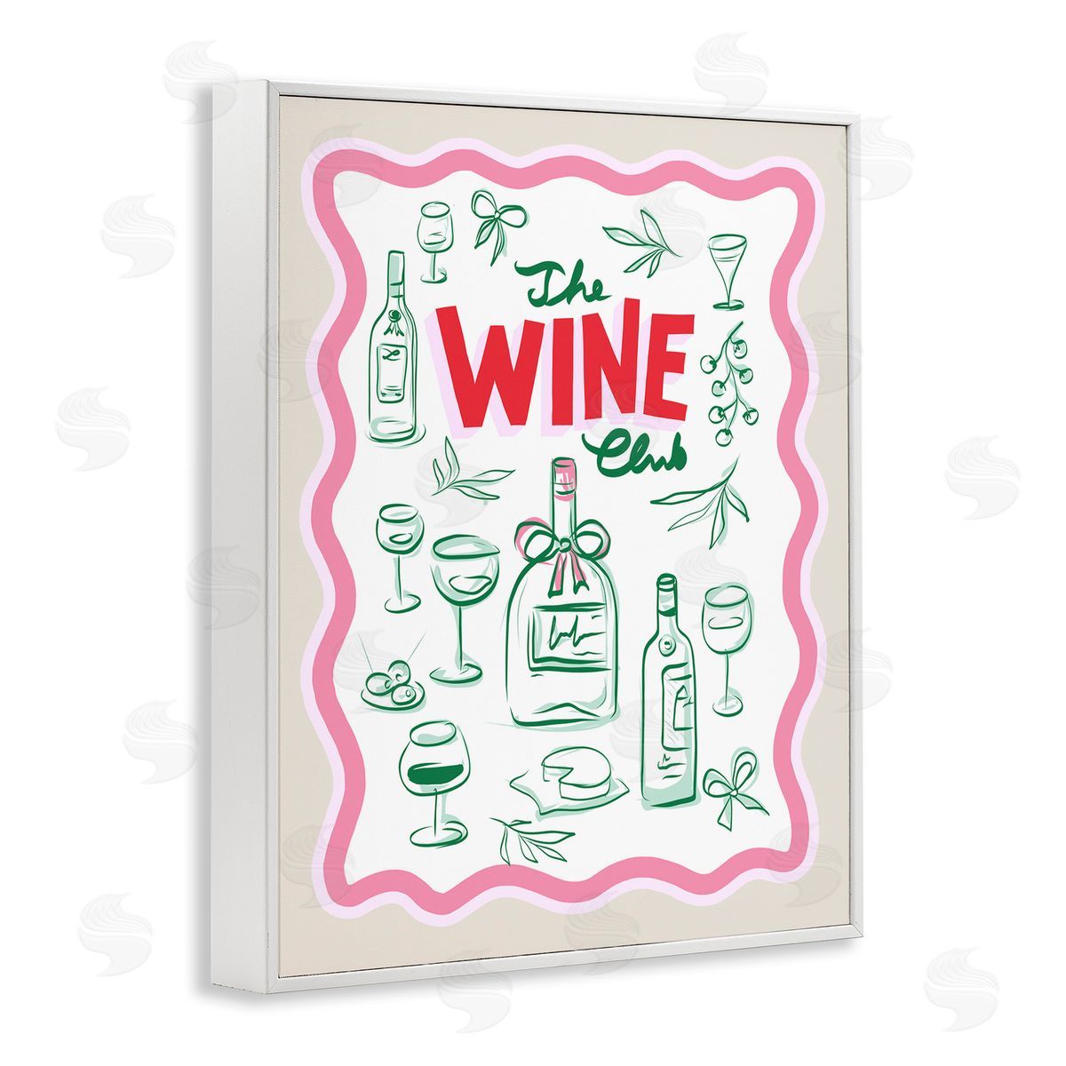 Dominique Vari Wine Club Minimal Glam Canvas Wall Art Print