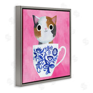 Planet Cat by Angie Rozelaar | Whimsical Teacup Kitten