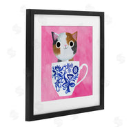 Planet Cat by Angie Rozelaar | Whimsical Teacup Kitten