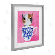 Planet Cat by Angie Rozelaar | Whimsical Teacup Kitten