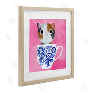 Planet Cat by Angie Rozelaar | Whimsical Teacup Kitten