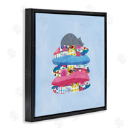 Planet Cat by Angie Rozelaar | Cozy Sleeping Cat on Pillows