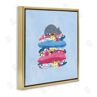 Planet Cat by Angie Rozelaar | Cozy Sleeping Cat on Pillows