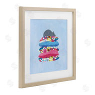 Planet Cat by Angie Rozelaar | Cozy Sleeping Cat on Pillows