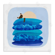Planet Cat by Angie Rozelaar | Cozy Sleeping Siamese Cat