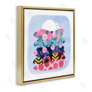 Planet Cat by Angie Rozelaar | Sleepy Cat on Patterned Pillows