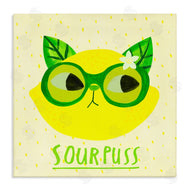 Planet Cat by Angie Rozelaar | Sourpuss Lemon Cat