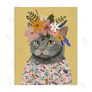 Mia Charro | Spring Cat Floral Portrait