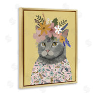 Mia Charro | Spring Cat Floral Portrait