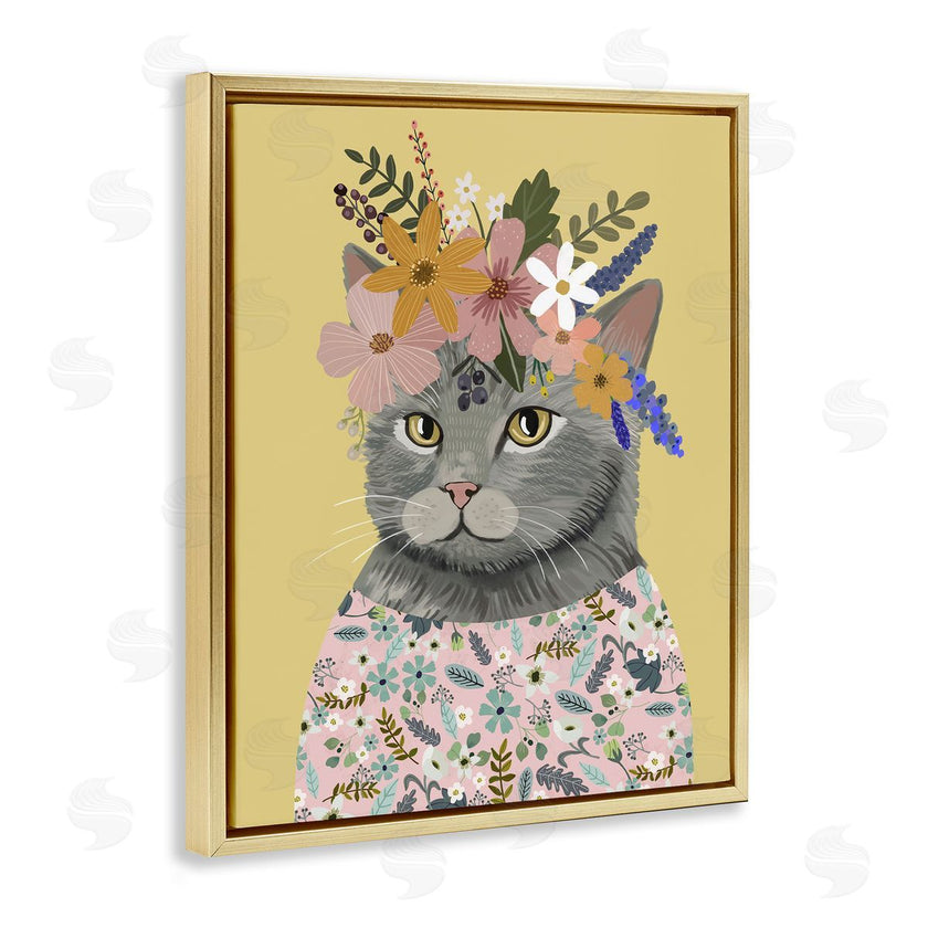 Mia Charro | Spring Cat Floral Portrait