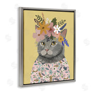 Mia Charro | Spring Cat Floral Portrait
