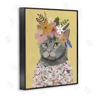 Mia Charro | Spring Cat Floral Portrait