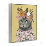 Mia Charro | Spring Cat Floral Portrait