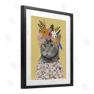 Mia Charro | Spring Cat Floral Portrait