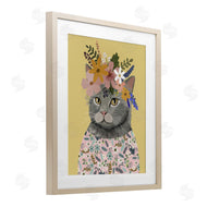 Mia Charro | Spring Cat Floral Portrait