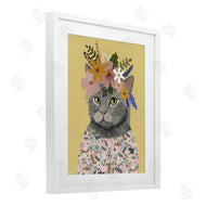 Mia Charro | Spring Cat Floral Portrait