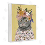 Mia Charro | Spring Cat Floral Portrait