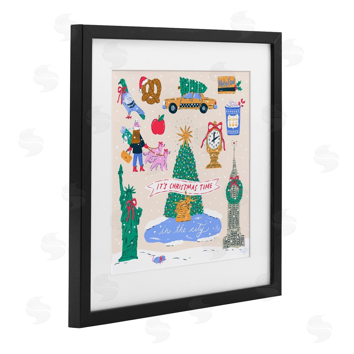 Krissy Mast Christmas In New York City Canvas Wall Art Print
