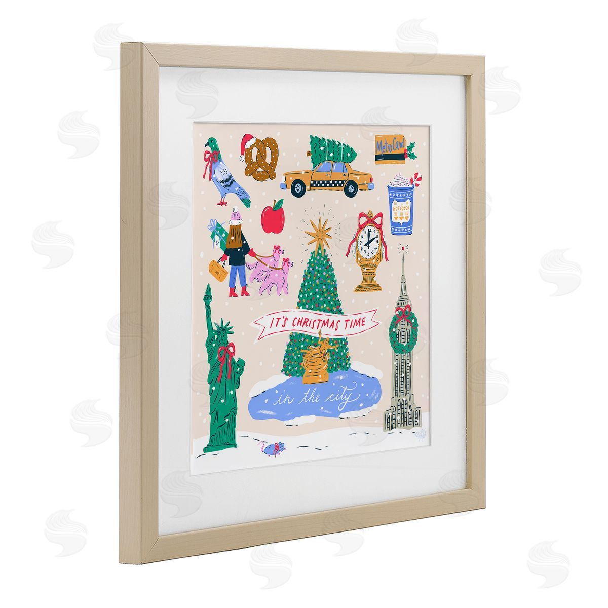 Krissy Mast Christmas In New York City Canvas Wall Art Print