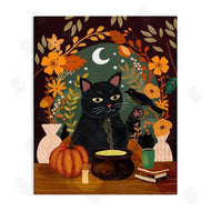 Mia Charro | Autumnal Cat & Cauldron