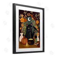 Mia Charro | Autumnal Cat & Cauldron