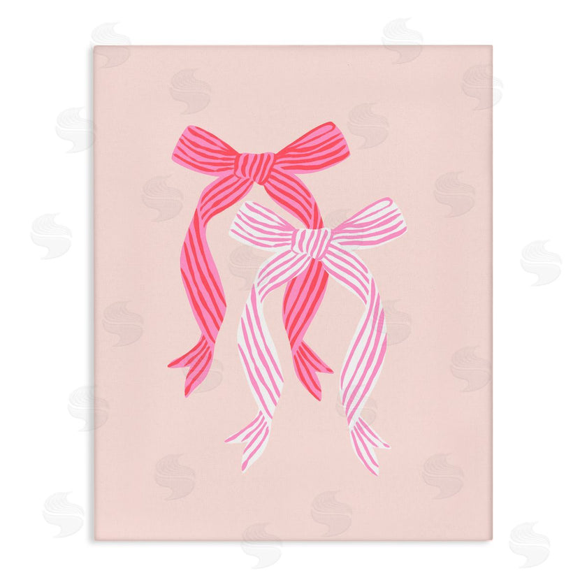 Krissy Mast | Striped Bows on Pink