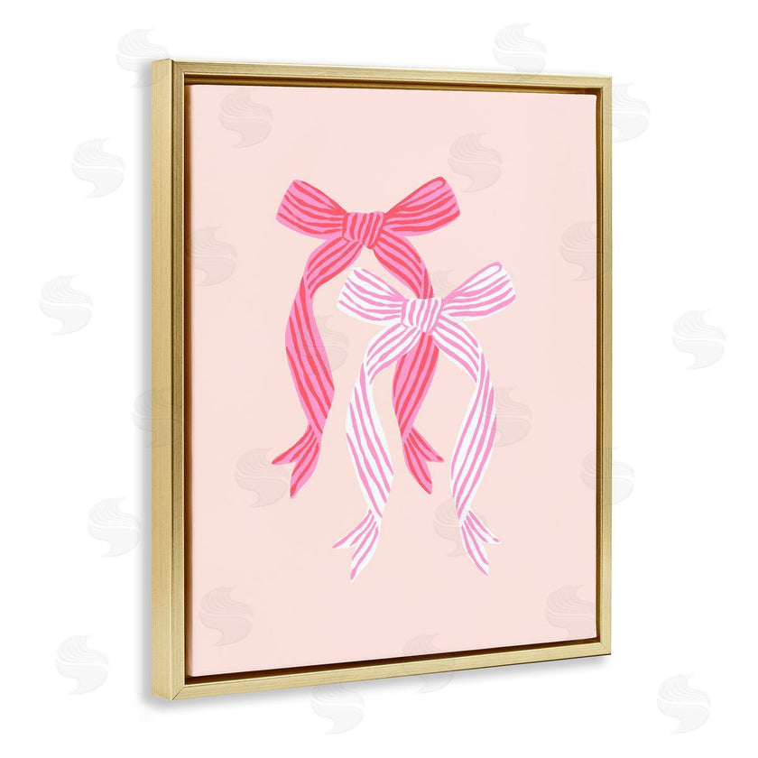 Krissy Mast | Striped Bows on Pink