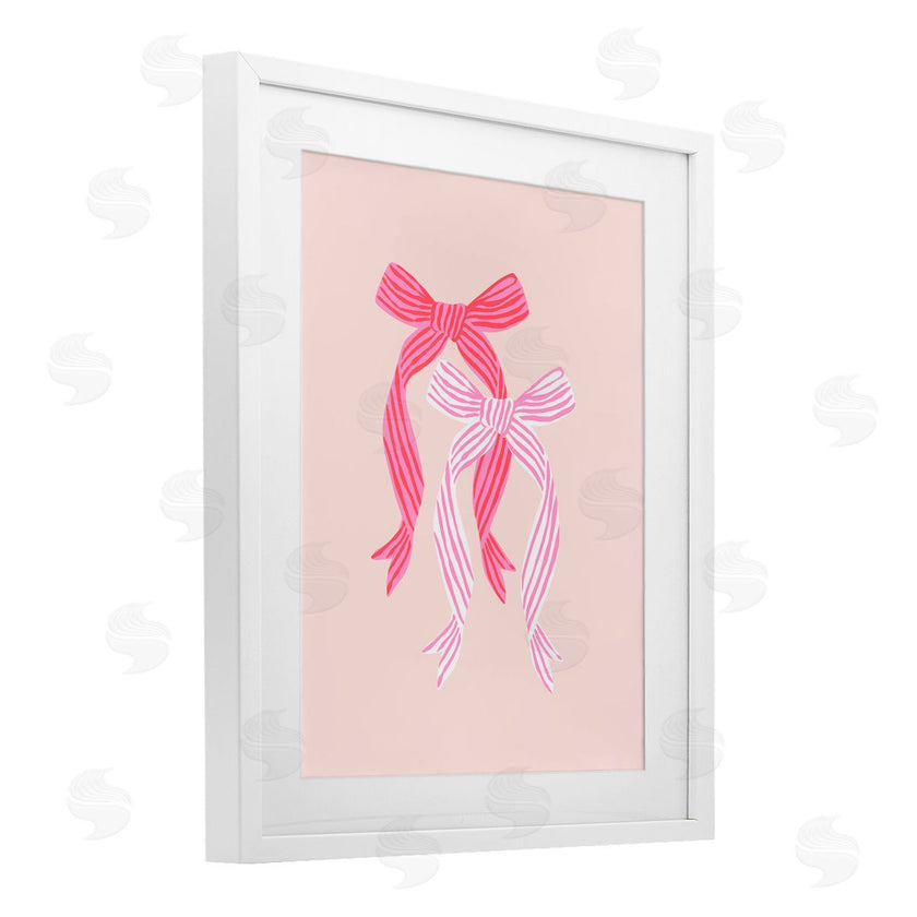 Krissy Mast | Striped Bows on Pink