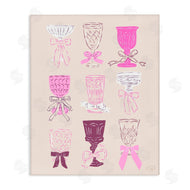 Krissy Mast | Pink Purple Cocktail Chalices