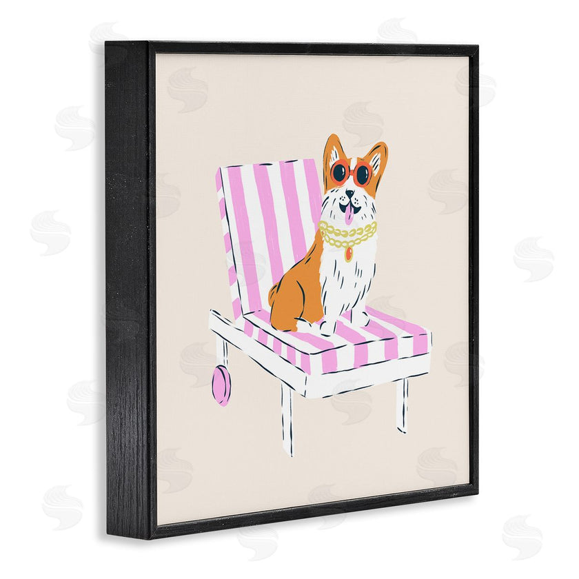 Krissy Mast | Corgi in Lounge Chair