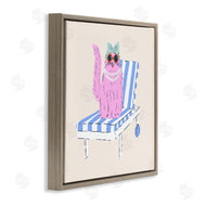 Krissy Mast | Pink Cat Lounge Chair