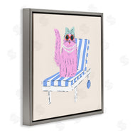 Krissy Mast | Pink Cat Lounge Chair