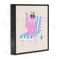 Krissy Mast | Pink Cat Lounge Chair