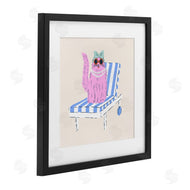 Krissy Mast | Pink Cat Lounge Chair