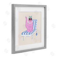 Krissy Mast | Pink Cat Lounge Chair