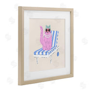 Krissy Mast | Pink Cat Lounge Chair
