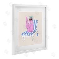 Krissy Mast | Pink Cat Lounge Chair