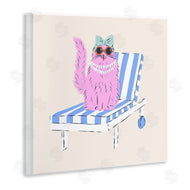 Krissy Mast | Pink Cat Lounge Chair