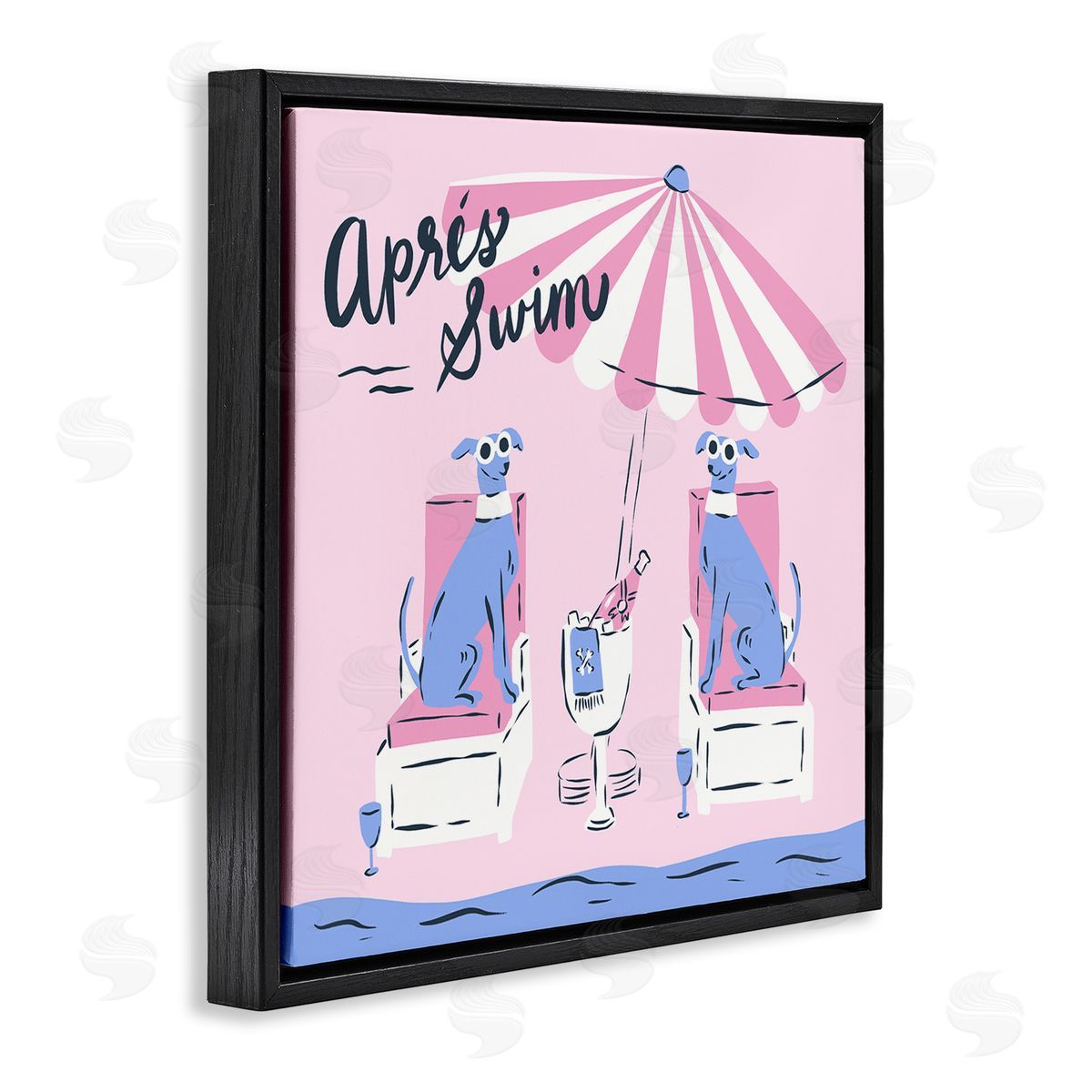 Krissy Mast Apres Swim Greyhounds Canvas Wall Art Print